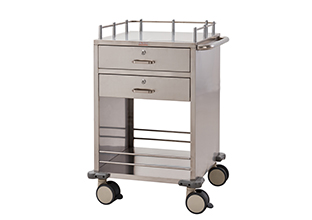 QT351 Stainless Steel Medicine Trolley