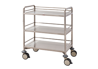 QT313 Stainless Steel Instrument Trolley (three layers)